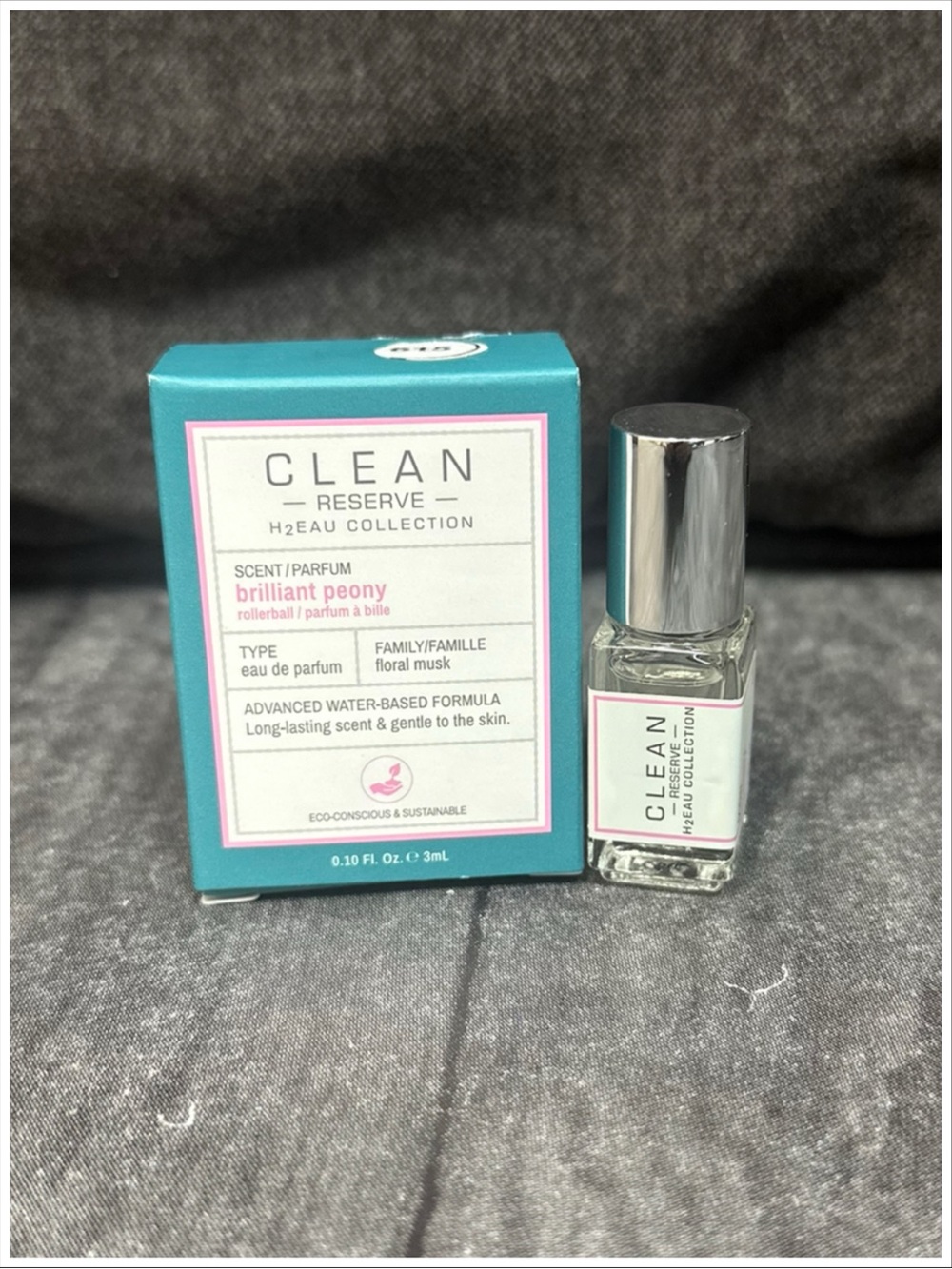 CLEAN RESERVE H2EAU Brilliant Peony Mini Eau de Parfum Rollerball ~ .10 fl oz